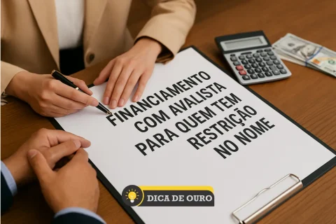 Financiamento com avalista para quem tem restrição no nome - Dica de Ouro