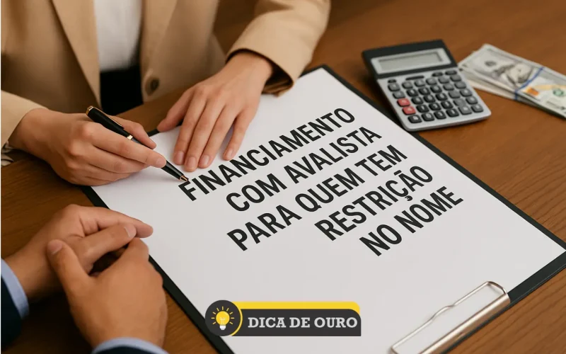 Financiamento com avalista para quem tem restrição no nome - Dica de Ouro